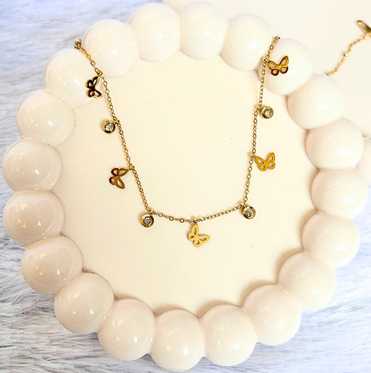 Butterfly Diamond Necklace