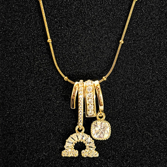 Diamond Rainbow Necklace