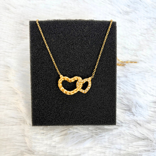 Double Heart Necklace