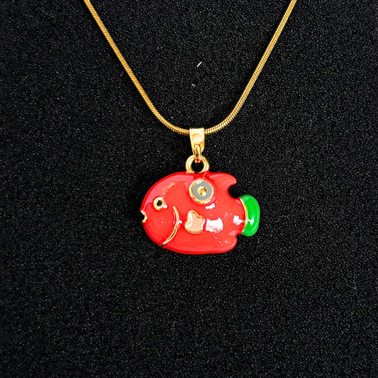 Ruby Fish Necklace
