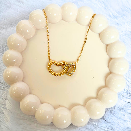 Double Heart Necklace