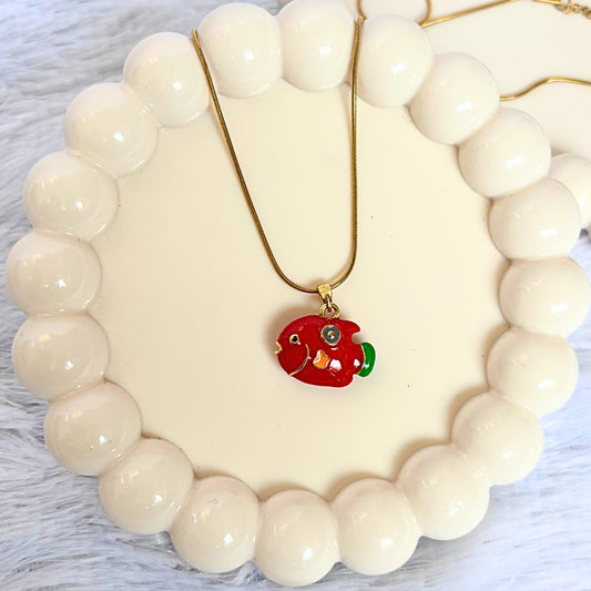 Ruby Fish Necklace