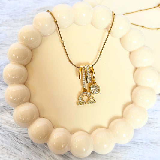 Diamond Rainbow Necklace